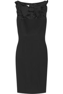 Moschino Cheap & Chic Bow-detailed Crepe Dress - Lyst