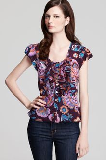 Nanette Lepore Short Sleeve Lolitas Top - Lyst