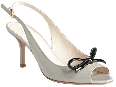 gray slingback