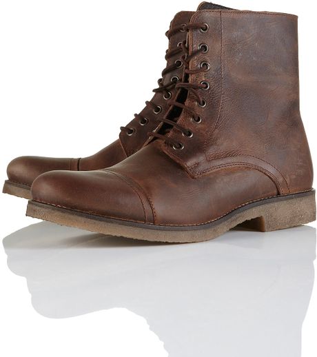 Topman Mine Toecap Shoes in Brown for Men | Lyst