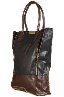 Topshop Zip Detail Shopper Bag - Lyst