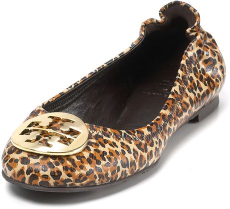 tory burch leopard flat