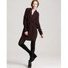 Vince Satin Popover Belted Dress in Red (cabernet) - Lyst