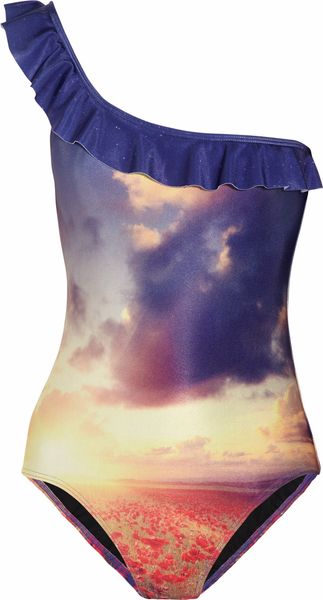  The Garden One-shoulder Printed Swimsuit 