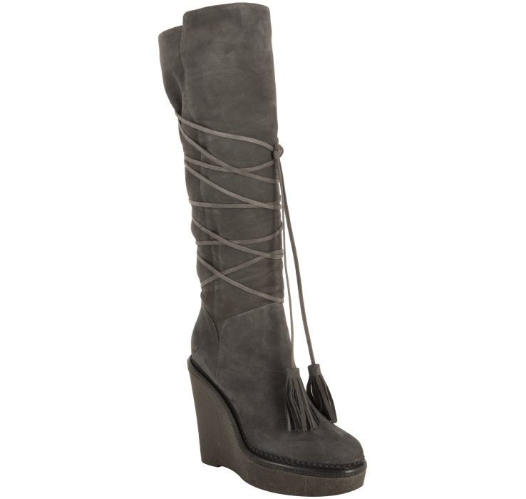 tall boots gray