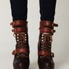 Free People Andee Platform Buckle Boot in Brown - Lyst