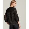 Nanette Lepore Silk Love Me Dot Top in Black (noir ivoire) - Lyst