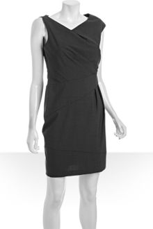 Cynthia Steffe Melange Grey Stretch Wool Eliotte Dress - Lyst
