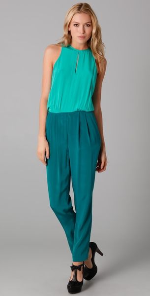 Tibi Colorblock Jumpsuit - Lyst