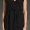 Joie Pamela Deep V Neck Dress in Black (caviar) - Lyst
