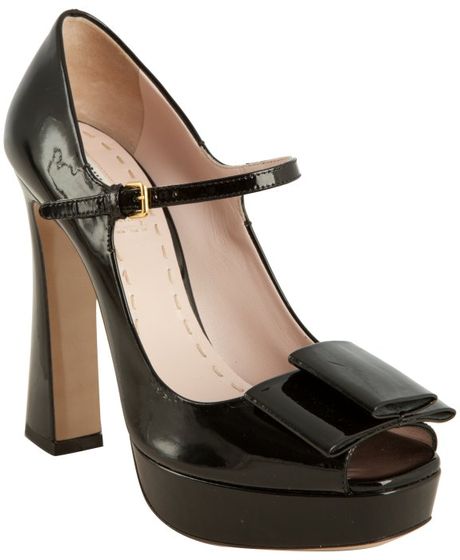 miu miu black mary janes