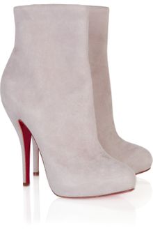 Christian Louboutin Feticha 120 Suede Ankle Boots - Lyst
