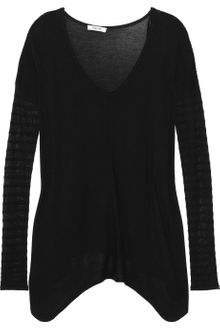 Helmut Lang Ribbed Stretch-knit Top - Lyst