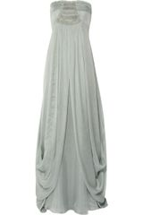 Temperley London Long Mirage Embellished Silk Gown