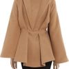 Alexander Mcqueen Wool Kimono Cape in Brown - Lyst