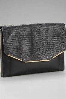 Lanvin Lizard-flap Envelope Clutch - Lyst