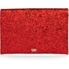 Anya Hindmarch Valorie Glitterfinish Leather Clutch in Red - Lyst