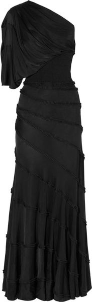 Catherine Malandrino One-shoulder Jersey Gown - Lyst