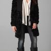 Elizabeth And James Tilda Shearling Combo Coat in Black - Lyst