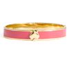 Kate Spade Spade Hinged Bangle in Pink - Lyst