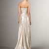Pamella Roland Applique Lame Gown in Silver - Lyst
