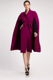 Yves Saint Laurent Wool Cape - Lyst