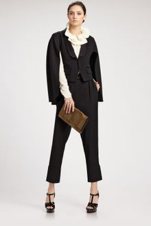 Yves Saint Laurent Wool Tuxedo Cape Jacket - Lyst