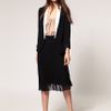 Asos Collection Blazer with Contrast Lapel in Black - Lyst