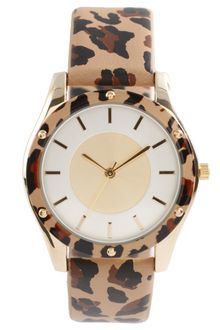 ASOS Collection Asos Animal Print Watch with Matching Bezel Detail - Lyst
