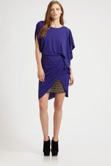 BCBGMAXAZRIA Rose Asymmetrical Dress - Lyst