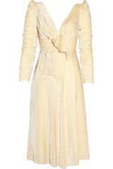 Marc Jacobs Plungefront Velvet Dress
