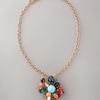 Oscar De La Renta Starburst Brooch/pendant Necklace in Multicolor (multi) - Lyst