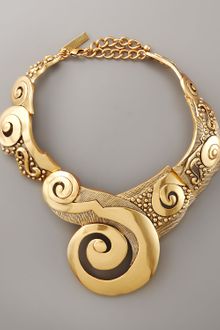 Oscar de la Renta Swirl Collar Necklace - Lyst
