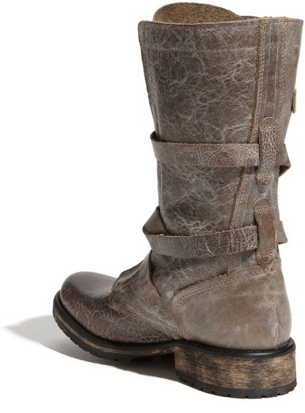 steve madden sacha buckle strap boot