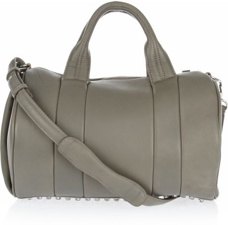 Alexander Wang Rocco Leather Tote in Gray (granite) - Lyst