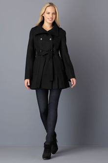 Calvin Klein Belted Double-breasted Coat - Lyst