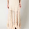 Free People Two Tone Pieced Lace Maxi in Beige (antique) - Lyst