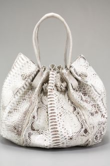 Nancy Gonzalez Gathered Python Shoulder Bag - Lyst