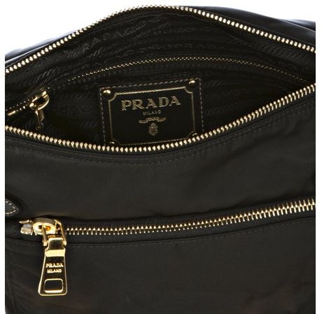 prada black nylon mini bag