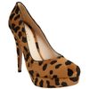 Prada Honey Leopard Print Calf Hair Platform Pumps in Animal (honey) - Lyst