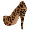 Prada Honey Leopard Print Calf Hair Platform Pumps in Animal (honey) - Lyst