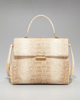 Jane Snake-embossed Satchel 