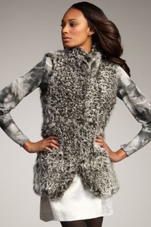 Theory Lamb Vest - Lyst
