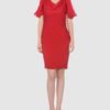 Catherine Malandrino Short Dress in Red (brown) - Lyst