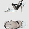 Miu Miu  Highheeled Sandals in Black (green) - Lyst