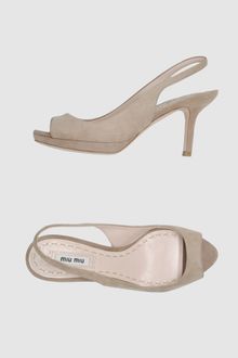 Miu Miu Platform Sandals - Lyst