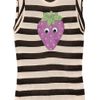 Mulberry Appliquéd Striped Modal Tank in Black - Lyst