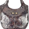 Alexander Mcqueen Faithful Pebblestamped Patent Leather Tote in Brown - Lyst