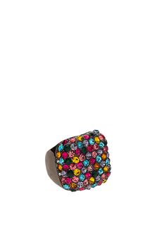 ASOS Collection Asos Dark Multi Gem Ring - Lyst