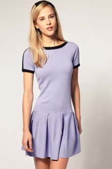 ASOS Collection Asos Knitted Dress with Bow Back Detail - Lyst